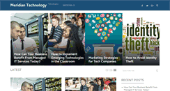 Desktop Screenshot of meridian-technology.com